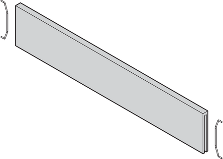 BLUM ZC7Q020SH AMBIA-LINE listwa poprzeczna, do LEGRABOX/MERIVOBOX do szuflady standardowej (ZC7SXXXRH2), w opcji drewnopodobnej DĄB BARDOLINO