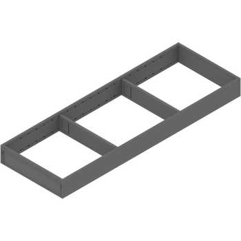 BLUM ZC7S600RS2 AMBIA-LINE ramki do szuflady standardowej, do LEGRABOX/MERIVOBOX, stal, dł.=600 mm, szerokość=200 mm ANTRACYT MAT