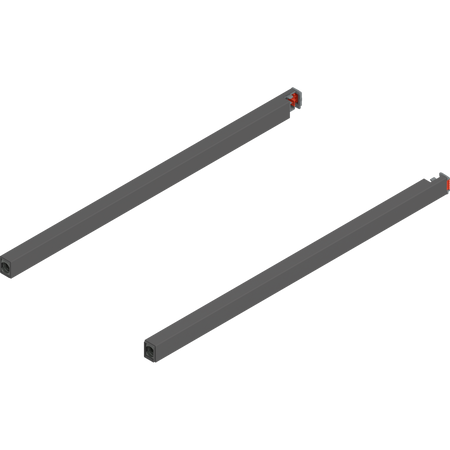 BLUM ZR4.400RS Reling podłużny MERIVOBOX, dł.=400 mm, lewy+prawy, ANTRACYT MAT