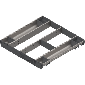 BLUM ZSI.60VUI7 ORGA-LINE wkład kombi (całkowite wypełnienie), do szuflady standardowej TANDEMBOX, dł. NL=550 mm, szer. korpusu KB=600 mm INOX