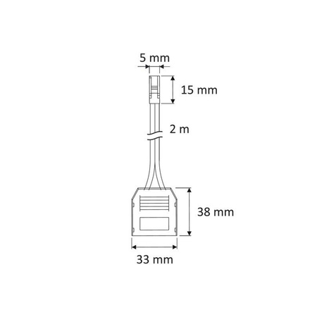 Design Light Rozdzielacz 3-pkt. z wtyczką MINI