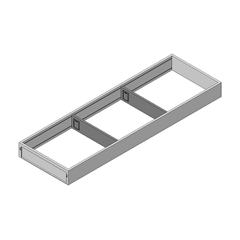 BLUM ZC7S650RS2 AMBIA-LINE ramki do szuflady standardowej, do LEGRABOX/MERIVOBOX, stal, dł.=650 mm, szerokość=200 mm ANTRACYT MAT