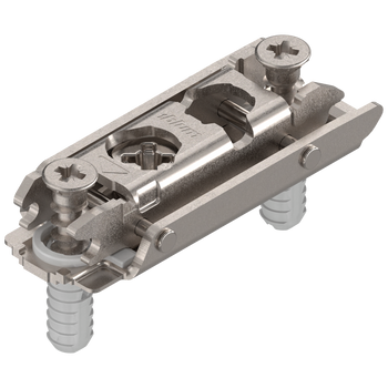 BLUM 177H3100E CLIP prowadnik, prosty, 0 mm, Stal, z kołkiem rozporowym EXPANDO, RW: mimośród