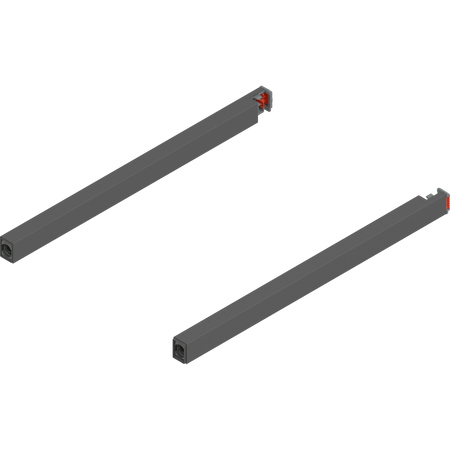BLUM ZR4.300RS Reling podłużny MERIVOBOX, dł.=300 mm, lewy+prawy, ANTRACYT MAT