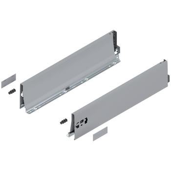 BLUM 378K5002SA Bok szuflady TANDEMBOX, wys. K (115 mm), dł.=500 mm, lewy+prawy, do TANDEMBOX antaro SZARY