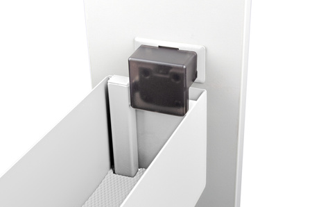 SMARTT KOSZ CARGO DO SZAFKI 15 CICHY DOMYK PEŁNE DNO WYSUW 2 POZIOMY PROWADNICE BLUM LEWY BIAŁY