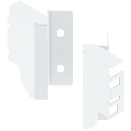 BLUM Z30M000S.45ECK-RW MP SEIW Uchwyt drewnianej ścianki tylnej TANDEMBOX, wys. M (96,5 mm), do SPACE CORNER, prawy+lewy BIAŁY