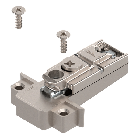 BLUM 175H5A00 CLIP prowadnik, prosty, 0 mm, Cynk, Wkręty, RW: mimośród, do wąskiej ramki aluminiowej