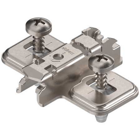 BLUM 174E6130.01 CLIP prowadnik, krzyżakowy, 3 mm, Stal, z kołkiem rozporowym EXPANDO, RW: otwór podłużny