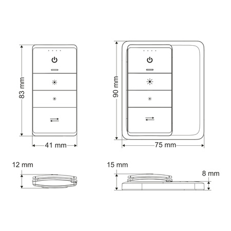 Design Light Zestaw VIVO sterownik RF z pilotem i ściemniaczem