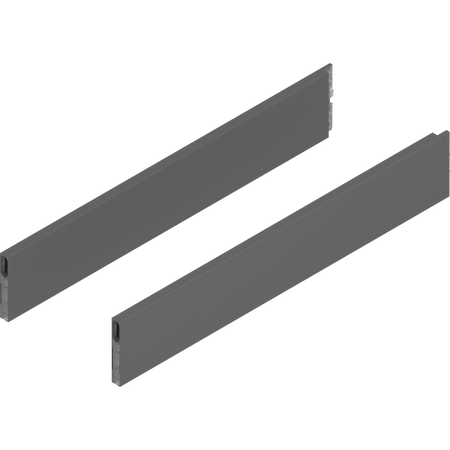 BLUM ZL4.600S.E MERIVOBOX BOXCAP, dł.=600 mm, wysokość E, lewy+prawy, ANTRACYT MAT