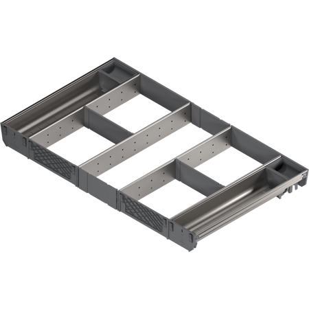BLUM ZSI.80VUI4 ORGA-LINE wkład kombi (całkowite wypełnienie), do szuflady standardowej TANDEMBOX, dł. NL=450 mm, szer. korpusu KB=800 mm INOX