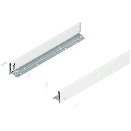 BLUM 770M6002 Bok szuflady LEGRABOX, wysokość M (90.5 mm), dł.=600 mm, lewy+prawy, do LEGRABOX pure BIAŁY MAT