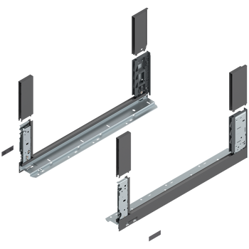BLUM 780C5502S Bok szuflady LEGRABOX, wysokość C (177 mm), dł.=550 mm, lewy+prawy, do LEGRABOX free ANTRACYT MAT