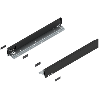 BLUM LEGRABOX 770N5002S  Bok szuflady LEGRABOX, wysokość N (66.5 mm), dł.=500 mm, lewy+prawy, do LEGRABOX pure CZARNY CARBON MAT