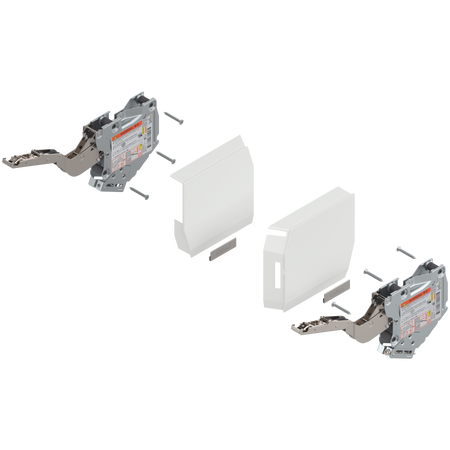 BLUM 20K2B00T06 AVENTOS HK-S do małych frontów uchylnych, siłownik (Zestaw), współczynnik mocy=220-500 przy 2 szt., do TIP-ON BIAŁY