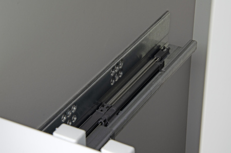 SMARTT KOSZ CARGO DO SZAFKI 25 CICHY DOMYK PEŁNE DNO WYSUW 2 POZIOMY PROWADNICE BIAŁY