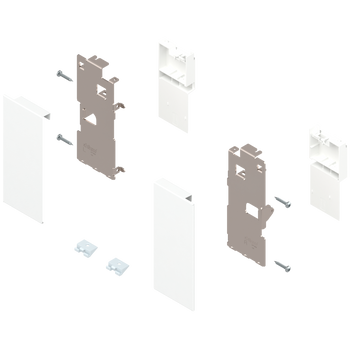 BLUM ZI7.0KS0 Mocowanie frontu LEGRABOX , wys. K, do szuflady wewnętrznej, lewe/prawe, do LEGRABOX pure BIAŁY MAT