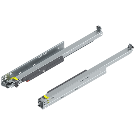 BLUM 760H6000T MOVENTO z TIP-ON, pełny wysuw, prowadnica, 40 kg, dł.=600 mm, wymaga sprzęgła, lewa+prawa