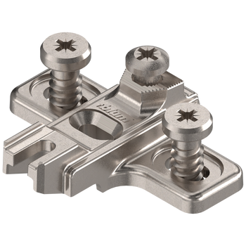 BLUM 199.8130 MODUL prowadnik, krzyżakowy, 3 mm, Cynk, na zamont. EURO wkręty, RW: otwór podłużny