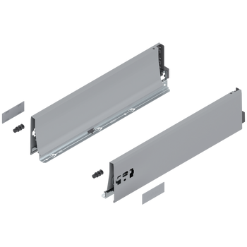 BLUM 378K4502SA Bok szuflady TANDEMBOX, wys. K (115 mm), dł.=450 mm, lewy+prawy, do TANDEMBOX antaro SZARY