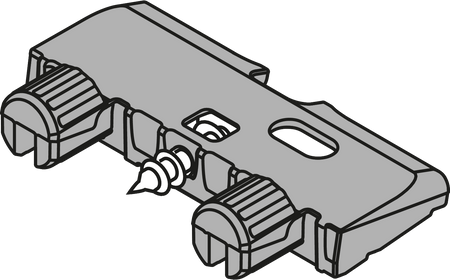 BLUM Z96.2011 Kątownik podpierający dno TANDEMBOX, Wymagany od szerokości korpusu 750 mm
