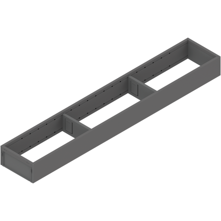 BLUM ZC7S600RS1 AMBIA-LINE ramki do szuflady standardowej, do LEGRABOX/MERIVOBOX, stal, dł.=600 mm, szerokość=100 mm ANTRACYT MAT