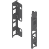 BLUM ZB7K000S Uchwyt drewnianej ścianki tylnej LEGRABOX, wys. K (144 mm), prawy+lewy ANTRACYT MAT