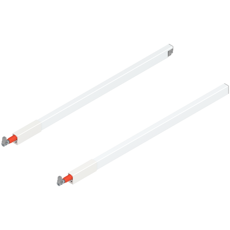 BLUM ZRG.487RSI Reling podłużny TANDEMBOX (górny), do szuflady z wysokim frontem, dł.=550 mm, lewy+prawy, do TANDEMBOX antaro BIAŁY