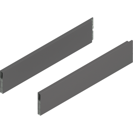 BLUM ZL4.500S.E MERIVOBOX BOXCAP dł.=500 mm, wysokość E, lewy+prawy, ANTRACYT MAT