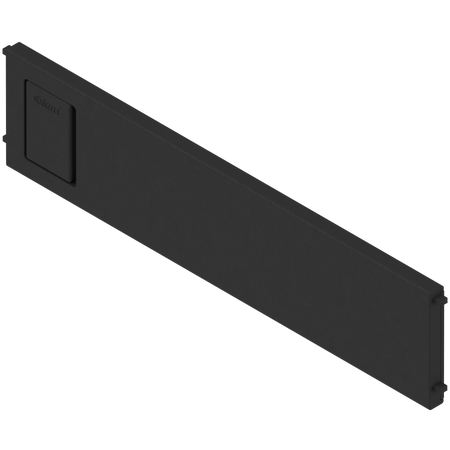 BLUM ZC7Q020SS AMBIA-LINE listwa poprzeczna, do LEGRABOX/MERIVOBOX do szuflady z wysokim frontem (ZC7SXXXRS2), tworzywo CZARNY MAT