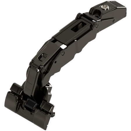 BLUM 70T7590 CLIP top Zawias z szerokim kątem otwarcia i zerowym uskokiem 155°, Drzwi nakładane, bez sprężyny, puszka: INSERTA, CZARNY ONYKS