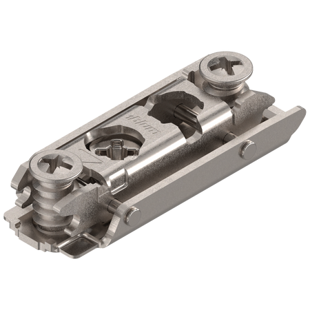 BLUM 175H4100 CLIP prowadnik, prosty, 0 mm, Stal, na zamont. EURO wkręty (20/32 mm) RW: mimośród