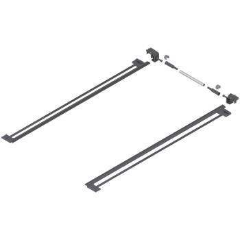 BLUM ZST.650TT TANDEM Stabilizacja boczna, dł.=650 mm, KB=1400 mm, Częściowy wysuw, do przycięcia
