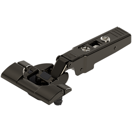 BLUM 71B9590 CLIP top BLUMOTION zawias do drzwi profil. 95°, Drzwi nakładane, puszka: INSERTA, CZARNY ONYKS