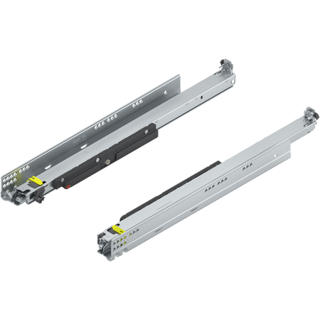 BLUM 766H5500T MOVENTO z TIP-ON, pełny wysuw do szuflady drewnianej, 60 kg, dł.=550 mm, wymaga sprzęgła, lewa+prawa 