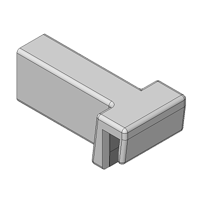 BLUM ZC4U11E0 AMBIA-LINE uchwyt relingu poprzecznego, do MERIVOBOX ANTRACYT MAT