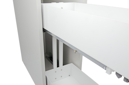 SMARTT KOSZ CARGO DO SZAFKI 25 CICHY DOMYK PEŁNE DNO WYSUW 2 POZIOMY PROWADNICE BIAŁY