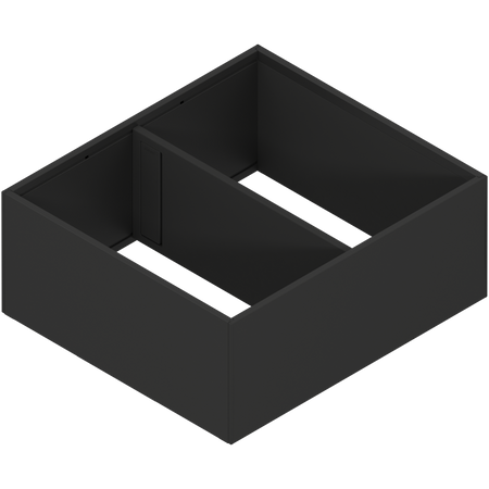 BLUM ZC7F300RSU AMBIA-LINE rama, do LEGRABOX/MERIVOBOX szuflady z wysokim frontem, stal, od dł.=270 mm, szerokość=242 mm CZARNY MAT