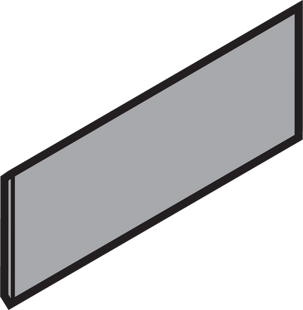 BLUM ZAA.532C TANDEMBOX Zaślepka symetryczna, prostokątna SZARA