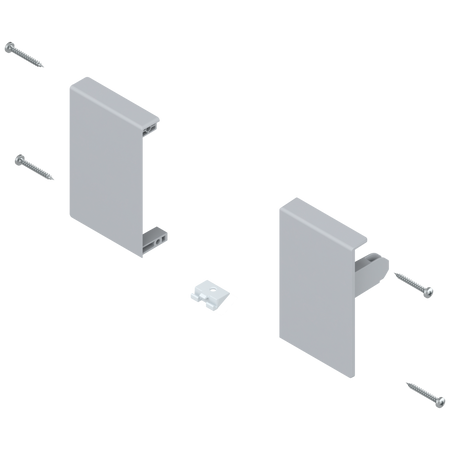 BLUM ZIF.71M0 Mocowanie frontu TANDEMBOX , wys. M, do szuflady wewnętrznej, lewe+prawe, do TANDEMBOX antaro SZARY