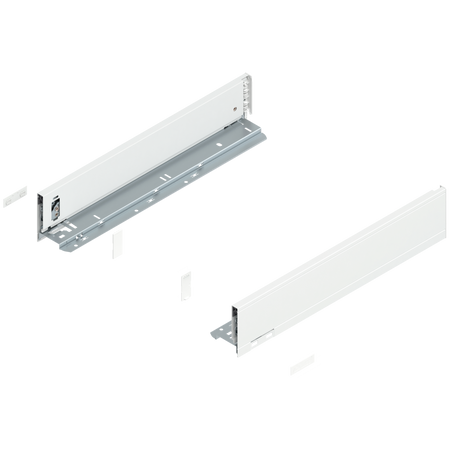 BLUM 770M4502 Bok szuflady LEGRABOX, wysokość M (90.5 mm), dł.=450 mm, lewy+prawy, do LEGRABOX pure BIAŁY MAT