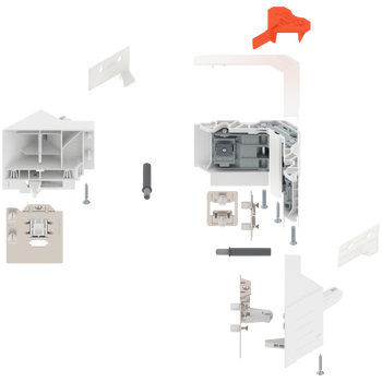 BLUM Z33M00E0A6 SYNCROMOTION Zestaw, Wysokość M BIAŁY