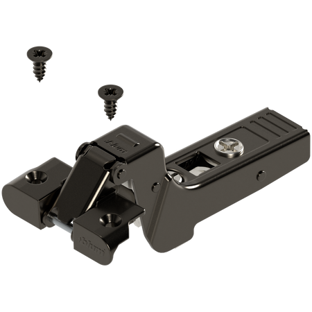 BLUM 71T970A CLIP top zawias do ram. alumin. 95°, Drzwi wpuszczane, puszka: na wkręty, CZARNY ONYKS