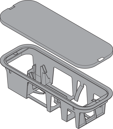 BLUM Z10NG000 Uchwyt jednostki zasilającej SERVO-DRIVE, montaż do dna