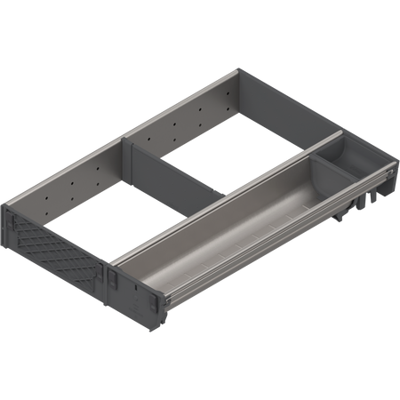 BLUM ZSI.450KI3 ORGA-LINE wkład kombi (częściowe wypełnienie), do szuflady standardowej TANDEMBOX, dł. NL=450 mm, szer.=289mm INOX