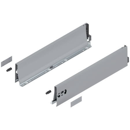 BLUM 378K5002SA Bok szuflady TANDEMBOX, wys. K (115 mm), dł.=500 mm, lewy+prawy, do TANDEMBOX antaro SZARY
