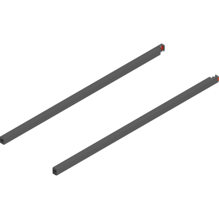 BLUM ZR4.600RS Reling podłużny MERIVOBOX, dł.=600 mm, lewy+prawy, ANTRACYT MAT