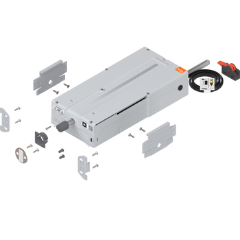 BLUM Z10C500A SERVO-DRIVE flex, Jednostka napędu do lodówek, zamrażarek i zmywarek, Zestaw z jednostką napędu i akcesoriami montażowymi