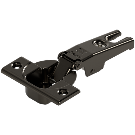 BLUM 91K9550 MODUL Zawias do drzwi lodówki 95°, Drzwi nakładane, puszka: na wkręty, CZARNY ONYKS